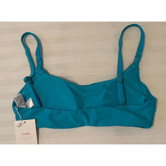 ANDIE SWIM - The Riviera Top - Size S - Aqua - NWT - Picture 5 of 6